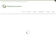 Tablet Screenshot of healthyconnectionsllc.com